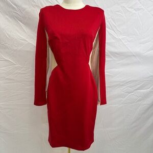 Miss Avenue Red Long Sleeve Dress. Brand New with Tags. Size Large